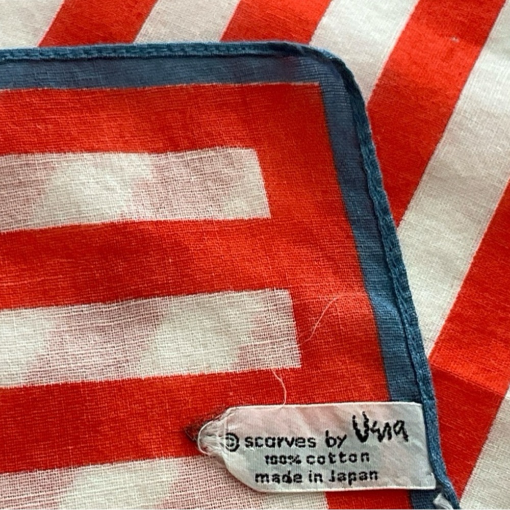 Vintage Vera Ladybug Patriotic Flag Scarf - Vera Neumann - Picture 3 of 3